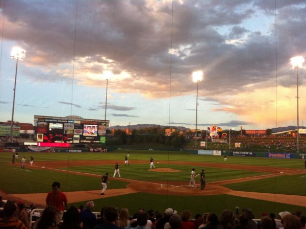 A Nice Night at Isotopes Park