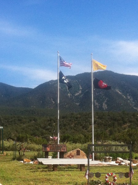 The Veteran's Memorial in White Oaks.