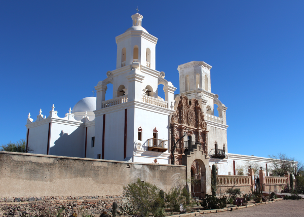 San Xavier Mission, chapel facade.
