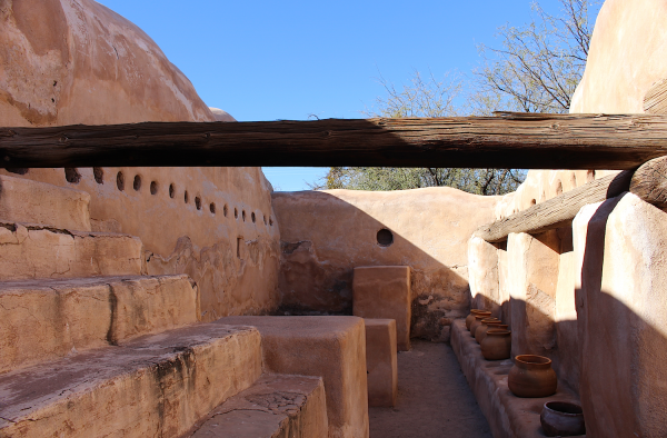 In the storehouse at the Mission San José de Tumacácori, AZ.