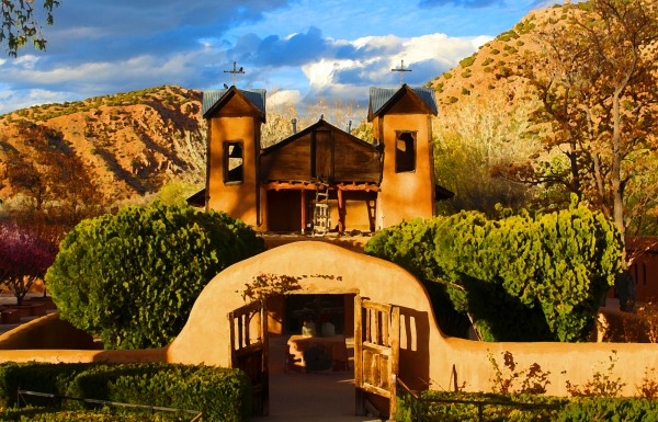 Santuario de Chimayo At Sunset (Artified)