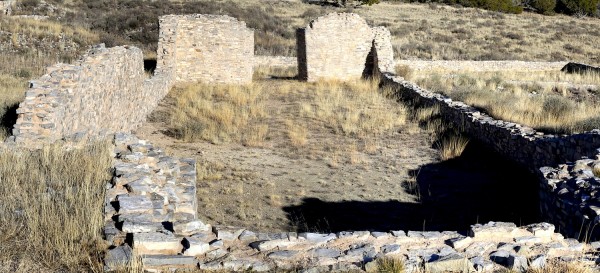 Walls of the original pueblo church.