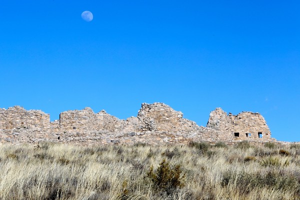 Ruins of the "newer" church greet you as you walk toward the Visitor Center.